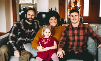 Arkansas State online bachelor's degree student Ashley Huckaby May with her family
