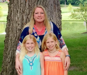 Laura Hunt, A-State grad, with her two daughters